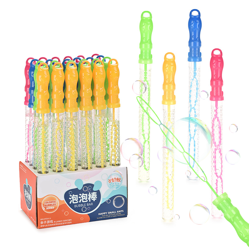 Wholesale Summer Outdoor Plastic Soap Water Bubble Stick Party Wedding Giant Bubble Blower Wand Toy for Kids