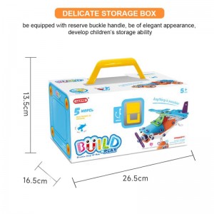132pcs 5 In 1 Construction STEAM Learning Toys Educational Engineering Model Building Set Boys Creative DIY Erector Kit For Kids