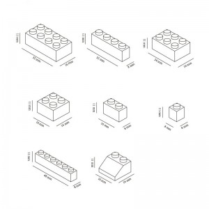 1000 PCS Building Blocks Kids Education Classic Basic Brick Particle Construction Toy Set Compatible with Major Brands