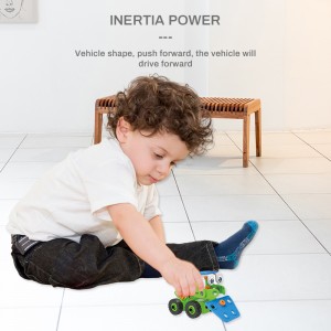 63PCS 3 in 1 STEM Creative Self Assembly Truck 3D Novelty Shapes Construction Play Kit IQ Development Screw Building Blocks Toy