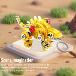 371-405PCS T-Rex Raptor DIY Assembly Animals Toys STEM Learning Dinosaur Building Blocks Toys for Kids Gift