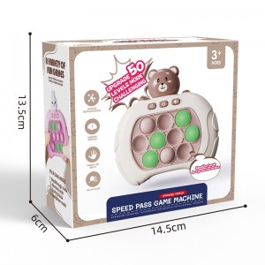 Anti Stress Sensory Bubble Pop Fidget Toys Electric Decompression 4 Modes Handled Flashing Game Console Toys for Kids And Adults