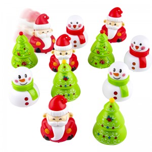 12PCS Christmas Pull Back Cars Santa Snowman Truck Toy Set Eco-Friendly STEM Gift for Kids