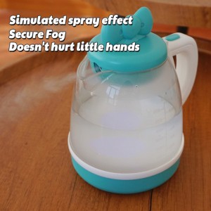 Kids Afternoon Tea Set with Mist Spray Light Sound Pretend Play Toy Dishes Role Play Educational Gift for Girls