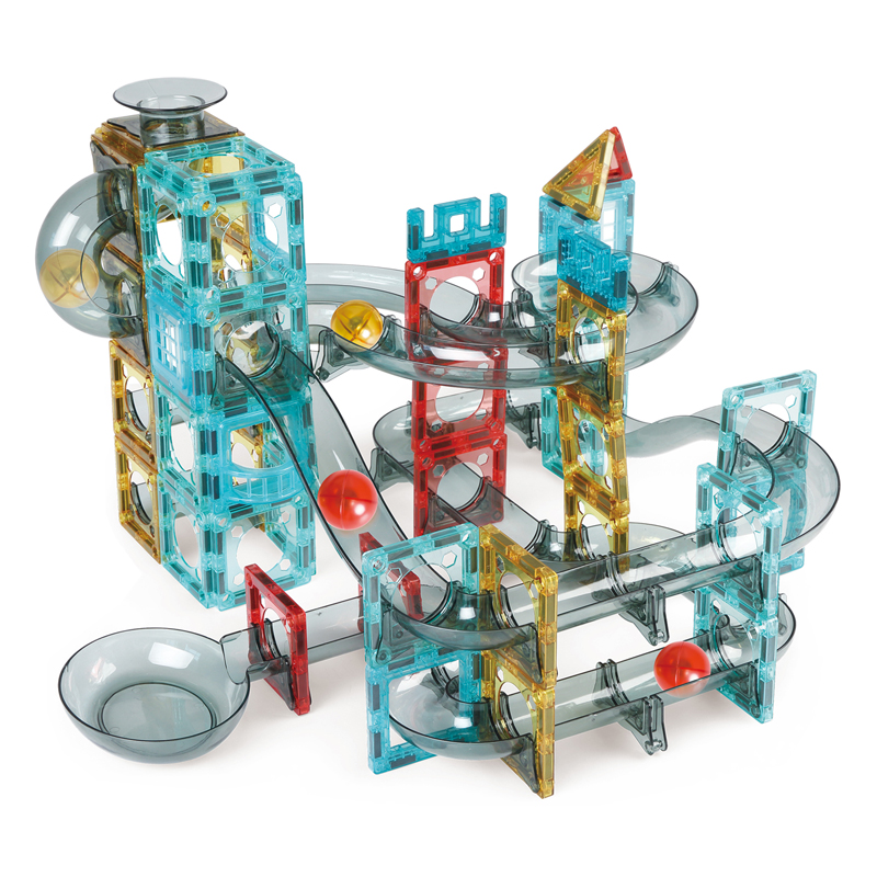 Verksmiðju Heildsölu Magnetic Rolling Ball Track Leikföng Krakkar Samsetning Magnetic Building Flísaraufa Leikfang