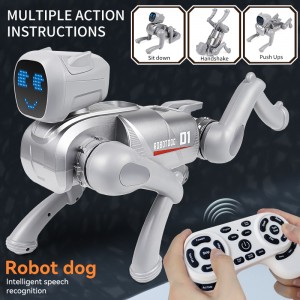 Programmable AI Smart Robot Dog Toys Multifunctional Voice/ APP Control Moving Dancing Pet for Kids