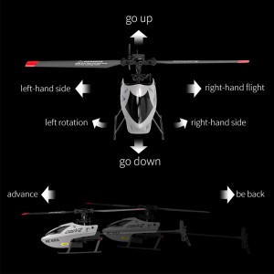 C129V2 Helicopter Toy Altitude Holding 360 Degrees Roll Remote Control Drone