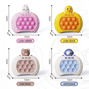 Anti Stress Sensory Bubble Pop Fidget Toys Electric Decompression 4 Modes Handled Flashing Game Console Toys for Kids And Adults