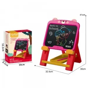 4 Cartoon Animal Stand LCD Drawing Tablets – Dinosaur, Bunny, Bear, Duck with Stylus Storage