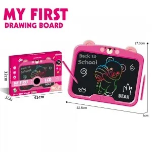 Cartoon Animal LCD Drawing Tablet Toys for Kids – Rabbit Bear Duck with 2 Stylus Pens