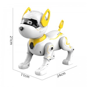 Multifunctional Actions Musical Dancing Remote Control Pet Intelligent Programmable Robot Smart RC Stunt Robot Dog Toys for Kids