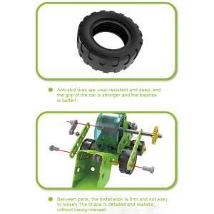 153PCS 8-in-1 Creative Farm Theme DIY Truck Model Building Toy STEAM Educational Self Assembly Vehicle Block Toys for Children