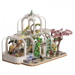 1482PCS Transparent Art Greenhouse Building Blocks – Dreamy Garden Model Toy