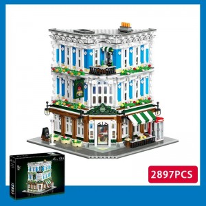 2897PCS Music Club Layered Building Blocks – Billiard & Stage