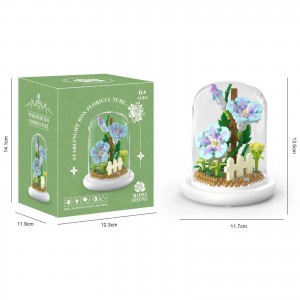 DIY Bouquet Building Kit 10 Flower Designs STEM Educational Blocks Toys Gift