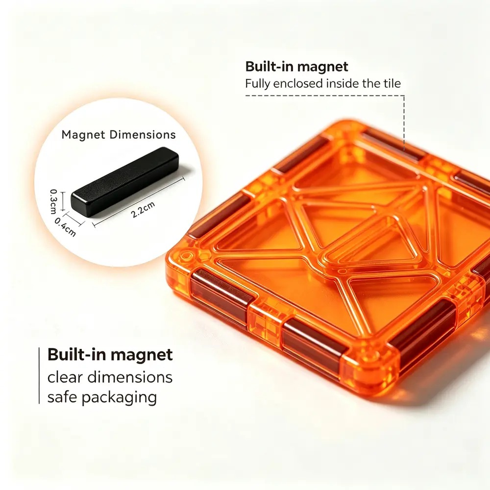 Christmas magnetic tiles