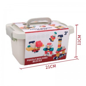 STEM Creative DIY Construction Play Set Toddler Enlighten Assembly Toys 58pcs Plastic Big Particle Building Block for Children