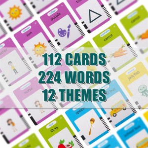 Educational Montessori Talking Flash Card 224 Sight Words English Learning Speech Therapy Machine Toy for Kids